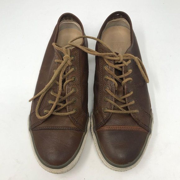 Frye Shoes - Brown Leather Frye Sneakers Size 9M